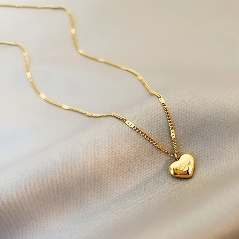 Womens love heart deals necklace