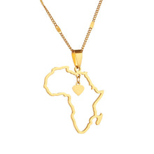 Load image into Gallery viewer, Africa Earrings and Necklace Bundle
