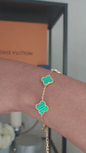 Load and play video in Gallery viewer, Lucky Clover Bracelet
