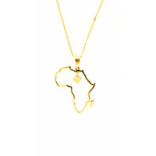 Load image into Gallery viewer, Umilele Africa Map Necklace &amp; Earrings Set - Umilele Jewels
