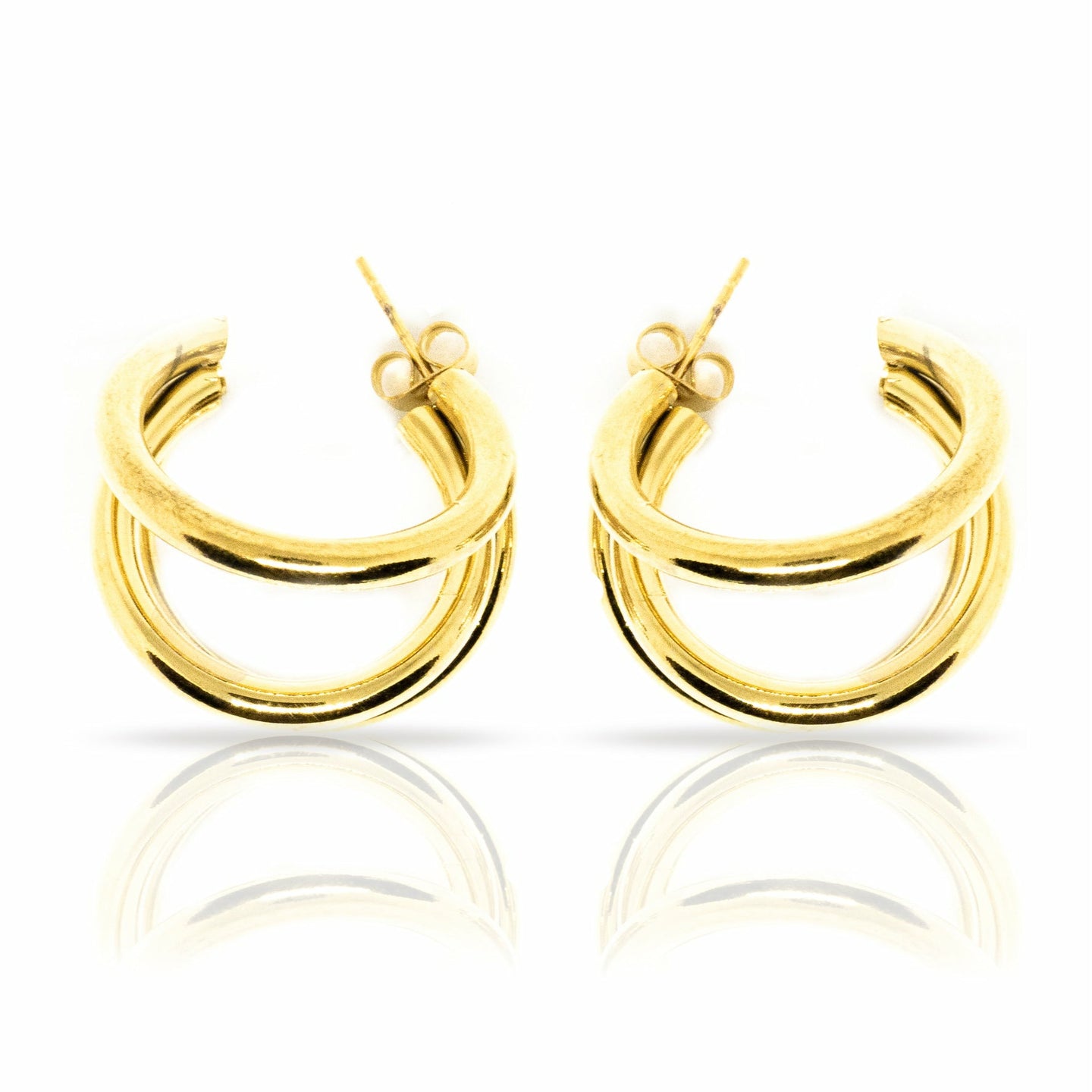 Umilele Triple Threat Loops Earrings - Umilele Jewels