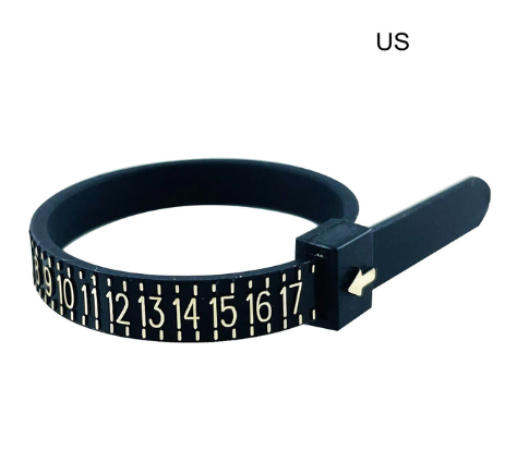 US Ring Sizer - Black