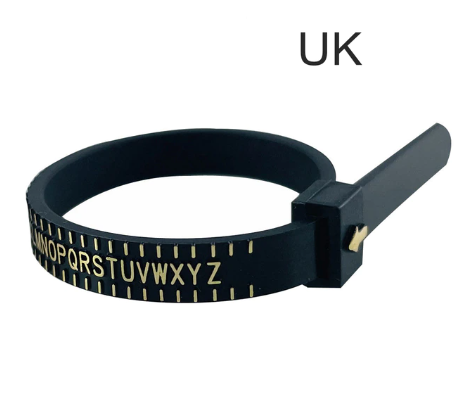 UK Ring Sizer - Black